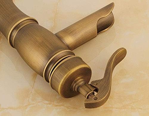 Kitchen Taps Taps Basin Faucets Waterfall Bathroom Faucet Single Handle Basin Mixer Tap Bath Antique Faucet Brass Sink Water