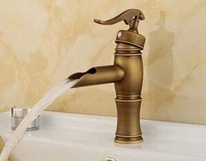 kitchen taps taps basin faucets waterfall bathroom faucet single handle basin mixer tap bath antique faucet brass sink water