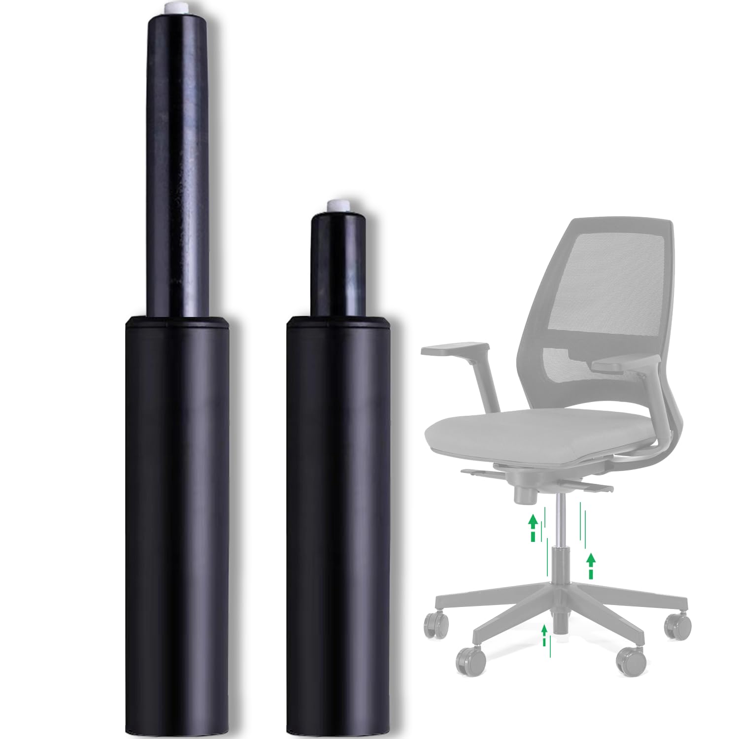 Ic Iclimetree Office Chair Cylinder Replacement - Heavy Duty Chair Gas Lift Cylinder, 5.5IN Class 4 Chair Hydraulic Cylinder for Gaming Chairs, Rolling Stools, Office Chair Accessories, Gas Cylinder