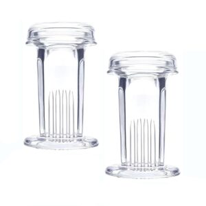 rgulicx coplin staining jar with glass lid, 2 pack 5 slide glass staining tank for labs laboratory school