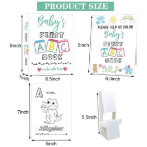 Baby's First ABC Book Baby Shower Activity Keepsake Game, ABC Coloring Baby Shower Guest Book Alternative, Baby's First Alphabet Coloring Book, Alphabet A to Z Coloring Pages