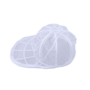 baseball hat washer, baseball cap washing cage, hat holder for washing, foldable washing hat rack protector cage, hat washer cage for washing machine (white)