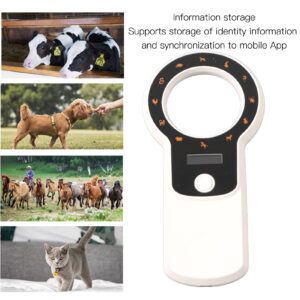 Animal Microchip Scanner, Cordless Pet Chip Scanner, Handheld Data Storage Pet Chip ID Scanner, for Animal, Pets, Pigs, Dogs, Cats