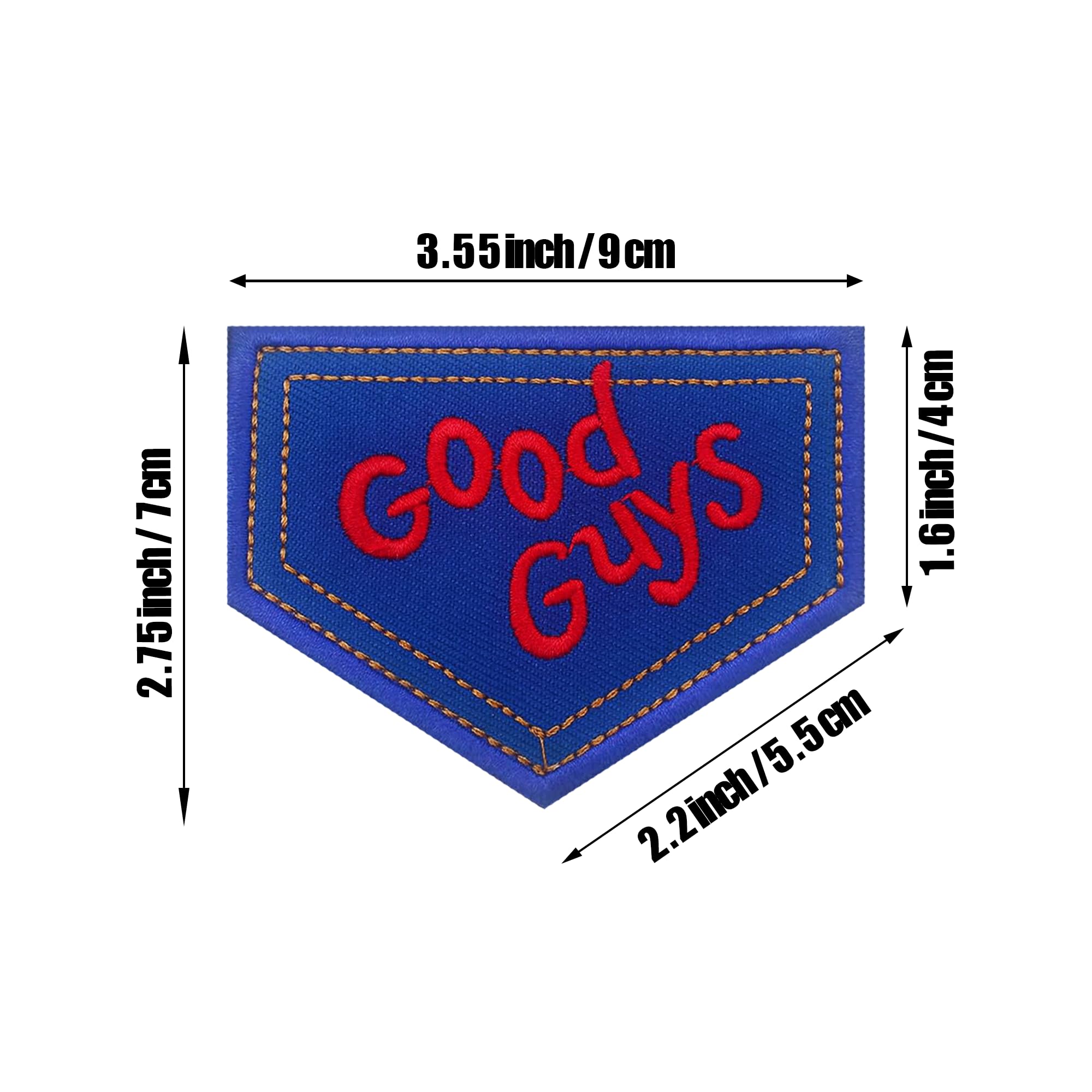 Good Guys Patches for Chucky Costume Adult Women Adult Men Chucky Shirt Sweater Halloween Patches Good Guys Overalls Chucky Tattoos Temporary Halloween Tattoos - Iron On