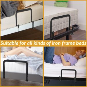 Mattress Slide Stopper, Non Slip Mattress Gripper for Metal Bed Frame, Mattress Holder Retainer Bar to Keep Mattress Topper from Sliding (2 Mattress Holders)