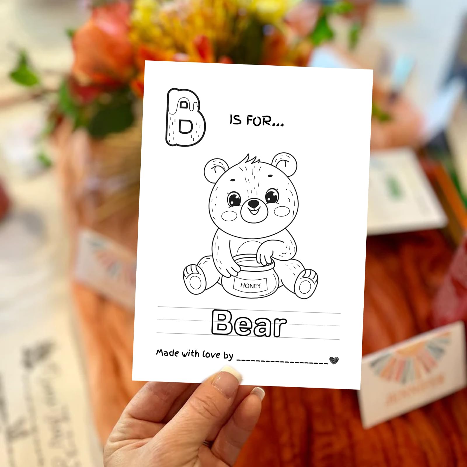 Baby's First ABC Book Baby Shower Activity Keepsake Game, ABC Coloring Baby Shower Guest Book Alternative, Baby's First Alphabet Coloring Book, Alphabet A to Z Coloring Pages