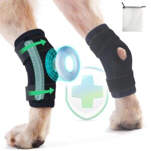 iehotti dog leg brace for rear leg/hock/ankle, dog hip brace for bottom joint post-operative recovery, strong support help, dog braces for torn acl ccl leg injuries, 1 pair, medium