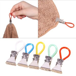 Ddujbtp Household Towel Hanging Clips Household Loop Hand Towel Hangers Hanging Clothes Pegs Bracket Kitchen Bathroom