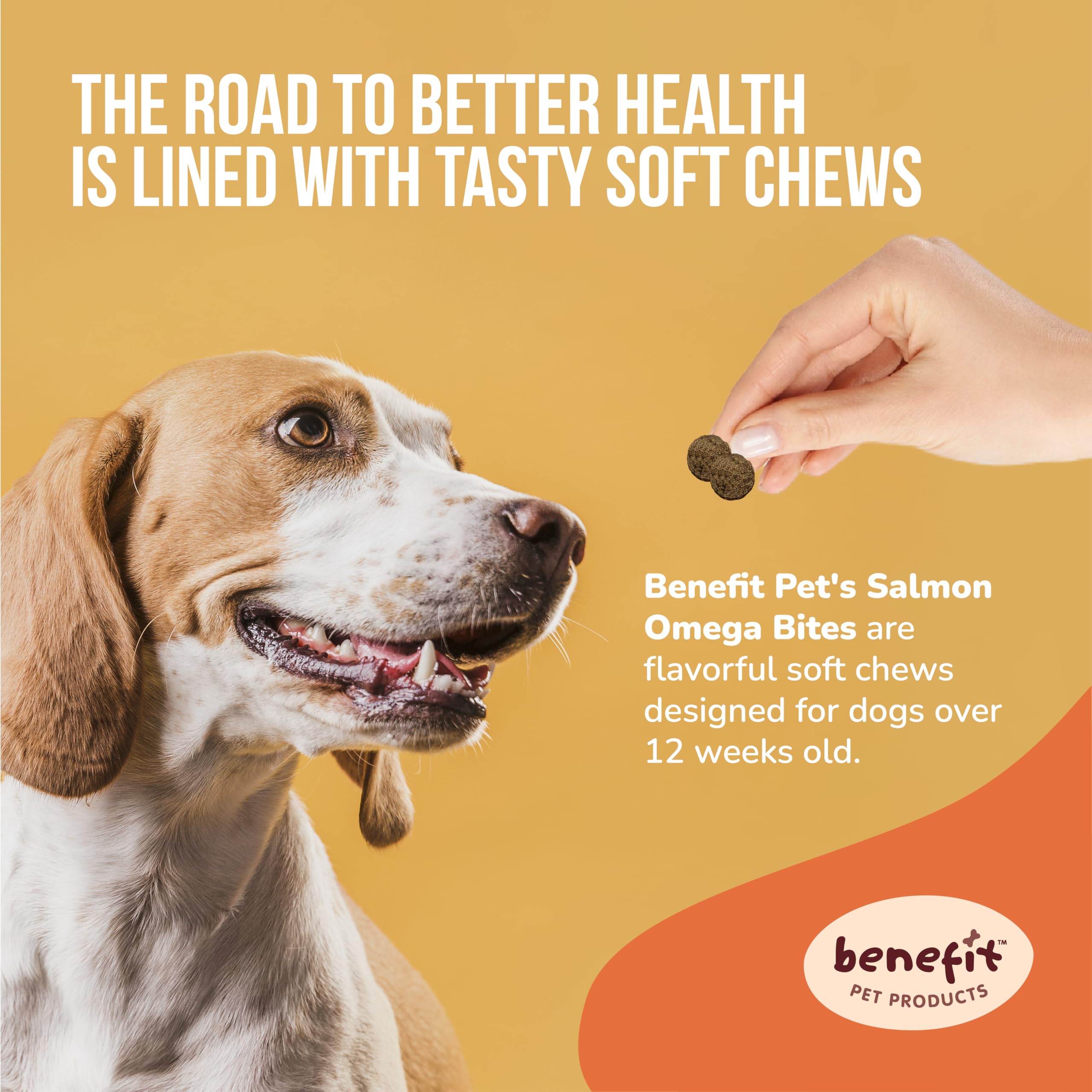 Omega 3 for Dogs - Skin & Coat Soft Chews for Dogs - Salmon Oil, EPA & DHA Fatty Acids - Itch Relief, Hot Spots, Shedding, Allergies & Hot Spot Relief - 120 Soft Chews, Made in USA