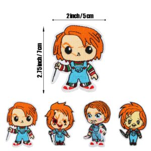 Good Guys Patches for Chucky Costume Adult Women Adult Men Chucky Shirt Sweater Halloween Patches Good Guys Overalls Chucky Tattoos Temporary Halloween Tattoos - Iron On