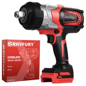 srhvfuyr cordless impact wrench 3/4 inch for milwaukee 18v battery, 1500ft-lbs(2000n.m) high torque brushless electric impac gun, with 3 speed modes power impact driver(no battery)