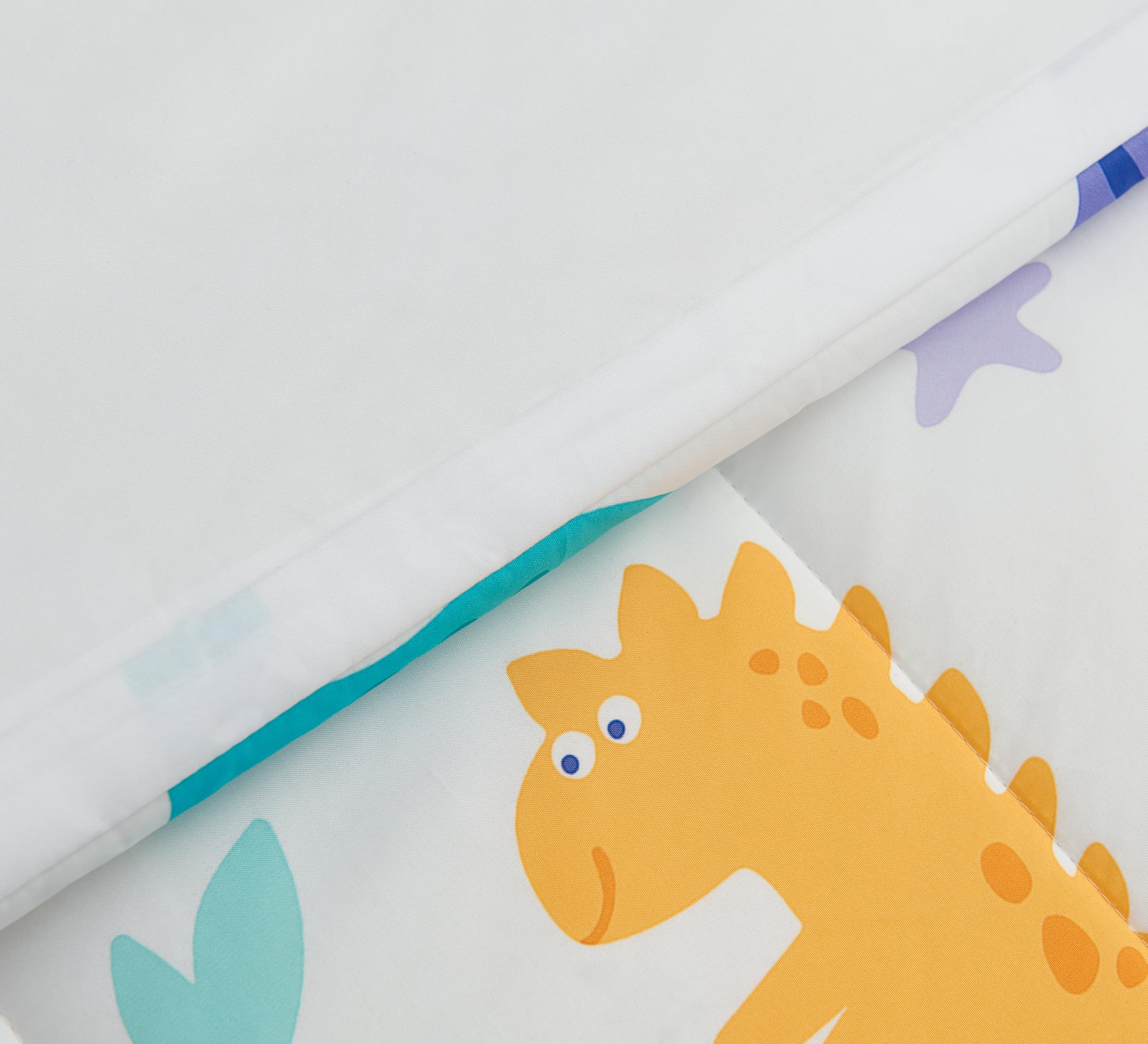 YHXSLY Dinosaur Comforter Set Twin Size, 3 PCS Dinosaur Print Cartoon Kids 3D Quilts Bedding Sets Room Decor Bedding Set All Season for Child Gift Birhday Halloween (Dino, Twin)