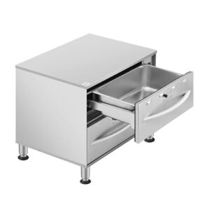 KoolMore Two-Drawer Commercial Free Standing Warming Drawers in Stainless-Steel, UL and NSF Listed (KM-WD-M2)