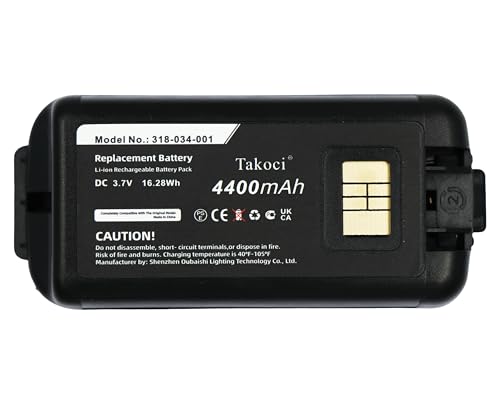 Replacement 318-034-001 AB18 Battery for I-ntermec CK3 CK3A CK3B CK3C CK3X EDA61K CK3C1 CK3N CK3N1 CK3R Barcode Scanners 3.7V 4400mAh