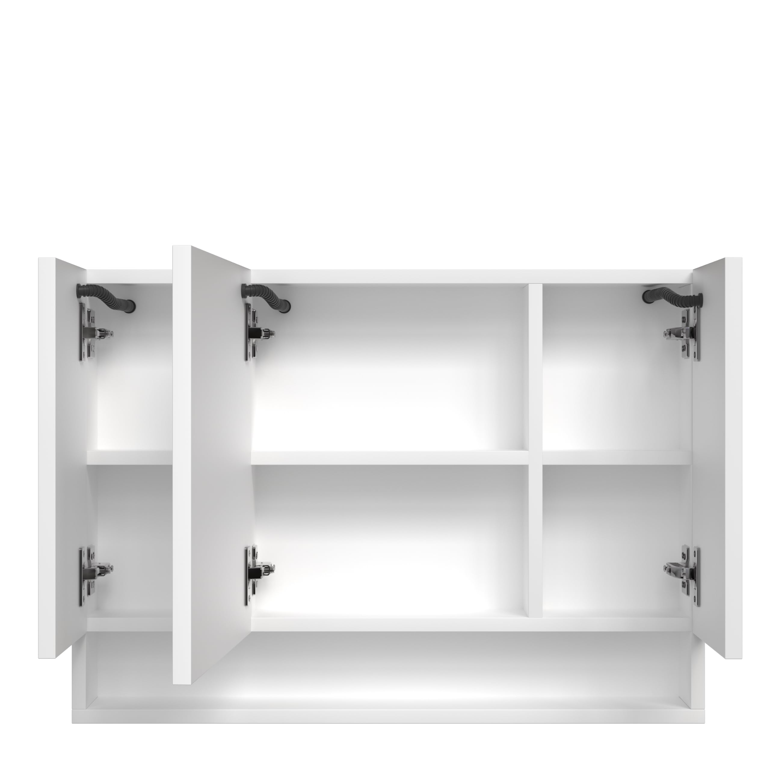 LGLRTD Bathroom Storage Cabinet - 39x28 inches Medicine Cabinets with Mirrors and LED Lights - Bathroom Storage Cabinet with Multilevel Storage Compartments (White)