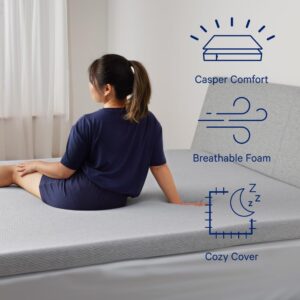 Casper Sleep Essential 3" King Size Memory Foam Mattress Topper