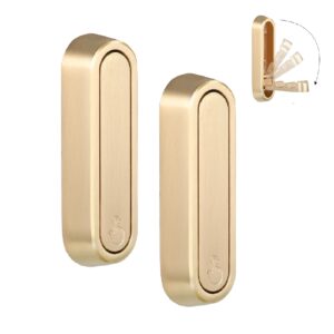 dntorx folding coat hooks, 2 pcs foldable gold wall hooks heavy duty foldable hook bathroom towel hooks robe hooks wall mounted for hanging coat towels clothes hat bags keys