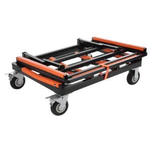 Upgrade Folding Drywall Cart, 2200 lbs Load Capacity, Heavy Duty Panel Dolly Cart with Rubber Swivel Casters, Handling Wall Panel, Sheetrock, Wood Panel, Windows, Rolling Dolly for Garage, Warehouse