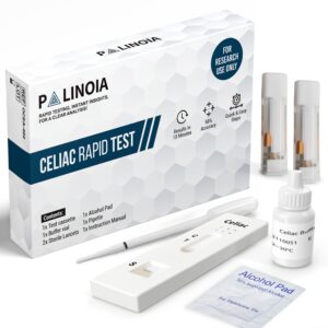 rapid & highly accurate gluten sensitivity easy to use testing kit for celiac disease - allergy detection