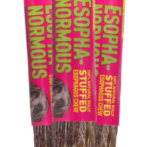 etta says! Esophonormous Esophagus Stuffed Bully Sticks Dog Chews - 5 inch All Natural High Protein Beef and Sweet Potato Chews - Made in The USA (20 Count Pack of 1)