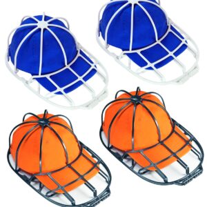 FourHare Hat Washer Cage-Hat Cleaner for Baseball Caps for Washing Machine Fit for Adult, Kid's Baseball Caps, Hat Protector Racks for Washing Machine, 4Pack