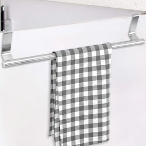 Towel Hanger for Door - Over The Door Stainless Steel Towel Rack, Kitchen Over Door Towel Rack | Space-Saving Bathroom Towel Bar, Rustproof Towel Rack for Garage, Apartments