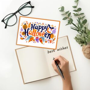 ANCEPO Funny Halloween Cards and Envelopes for Adults, Halloween Thank You Gifts, Happy Halloween Greeting Cards, Halloween Decorations for Kids Party Indoor