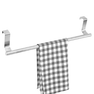 Towel Hanger for Door - Over The Door Stainless Steel Towel Rack, Kitchen Over Door Towel Rack | Space-Saving Bathroom Towel Bar, Rustproof Towel Rack for Garage, Apartments