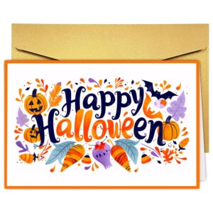 ancepo funny halloween cards and envelopes for adults, halloween thank you gifts, happy halloween greeting cards, halloween decorations for kids party indoor