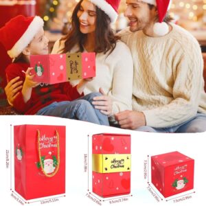 Surprise Gift Box Explosion for Money, Christmas Surprise Gift Box Explosion, Folding Bouncing Red Gift Box Pop-Up Explosion Gift Box for Christmas Birthday Anniversary New Year (10 Box Red)