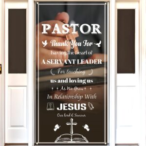 buxiuer pastor appreciation month door cover thank you pastor sunday clergy day church decoration indoor outdoor decor