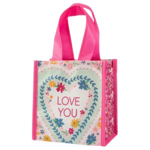 karma reusable small gift bags - tote bag and gift bag with handles - perfect for birthday gifts and party bags rpet 1 love you small