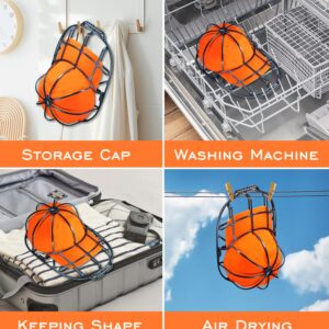 FourHare Hat Washer Cage-Hat Cleaner for Baseball Caps for Washing Machine Fit for Adult, Kid's Baseball Caps, Hat Protector Racks for Washing Machine, 4Pack