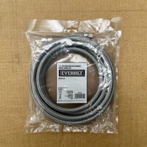 (Everbilt)12ft Universal Polymer Braided Icemaker Water Connector