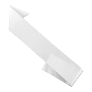 prasacco 2 pcs white blank sash, plain satin sashes satin sashes for pageants mommy sash birthday sash bride sash for pageants senior graduation wedding party diy supplies(2)