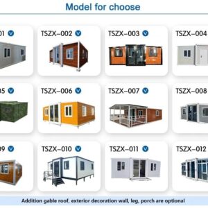 Modern Modular Container Home, Modern Extended Mobile Fold with Kitchen and Bathroom, 20ft & 40ft Prefab Houses with Economical Efficiency