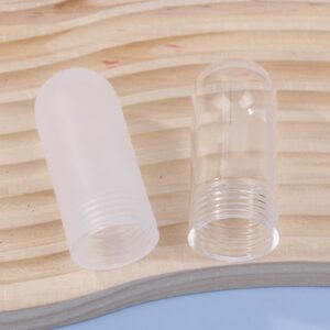 miihello 1pc Tubular G9 Clear Glass Cover Threaded Neck Lamp Shade Replacement Sturdy Glass Protectant Tube Frost Cover for G9 Bulb