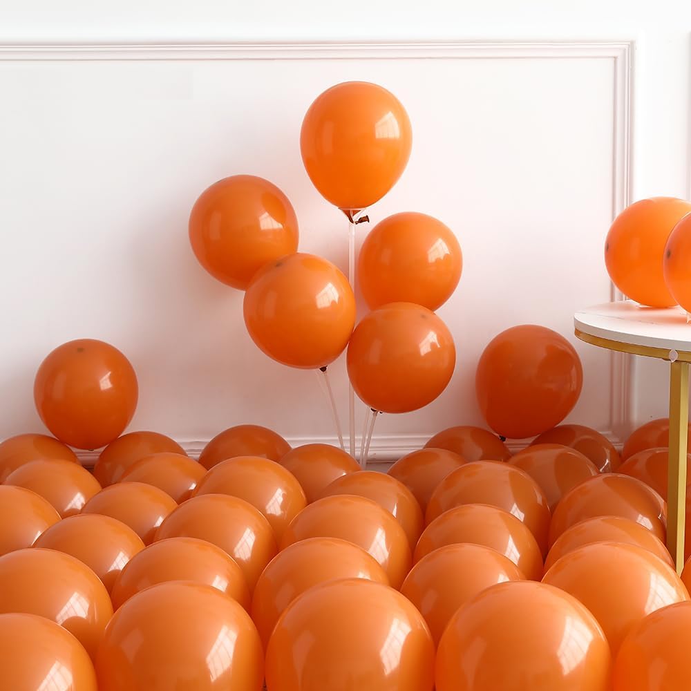 Friendsgiving Balloon Arch 152PCS Brown and Orange Balloons for Happy Friends Giving Thanksgiving Day Fall Party Decorations