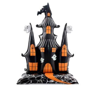 5 ft halloween inflatables haunted house halloween balloon castle archway decoration for halloween,foil balloon for halloween indoor outdoor decoration theme party spooky holiday