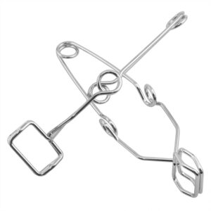 Dsjnf Steel wire test tube clamp 145MM 5-40 MM tube glass tube holder clamps Steel wire test tube clamp Test fixture tools for laboratory experiments -4pcs