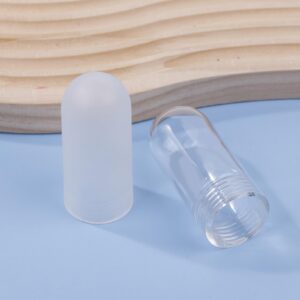 miihello 1pc Tubular G9 Clear Glass Cover Threaded Neck Lamp Shade Replacement Sturdy Glass Protectant Tube Frost Cover for G9 Bulb