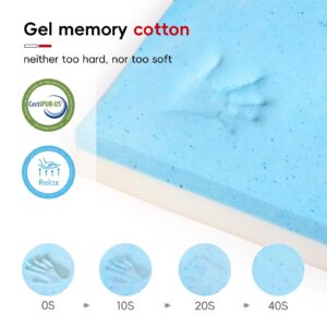 COOLMI Full Size Mattress - 12 Inch Memory Foam Mattresses, Medium Firm Feel, Zoned Pressure Relief, Fiberglass Free, Certified Safe Foams & Fabric