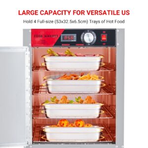 Asypets Asypets Food Warming Cabinet - Hot Box Food Warmer, Multifunctional Storage, Stainless Steel, Excellent Insulation, 850W Cabinet, Water Tray, Restaurant Grade,Single Door,4th Floor