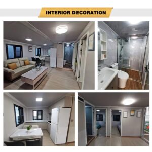 Container Tiny Home - Luxury Foldable 3 Bedroom Tiny House for Living | Modern Extended Mobile Cabin Home with Kitchen and Bathroom | Waterproof, Customizable Space Design in 20ft, 30ft,Options