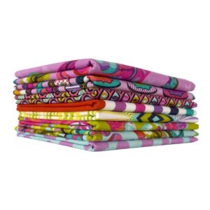 tabby road deja vu fat quarter bundle (8 pieces) by tula pink for freespirit (tp.tabbyroaddejavu.8fq)