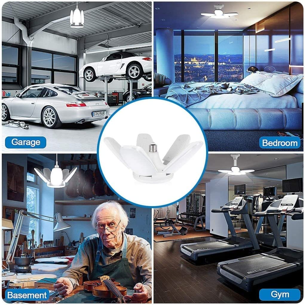 LED Garage Lights Screw in Garage Ceiling Lighting