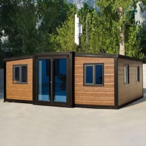 Container Tiny Home - Luxury Foldable 3 Bedroom Tiny House for Living | Modern Extended Mobile Cabin Home with Kitchen and Bathroom | Waterproof, Customizable Space Design in 20ft, 30ft,Options