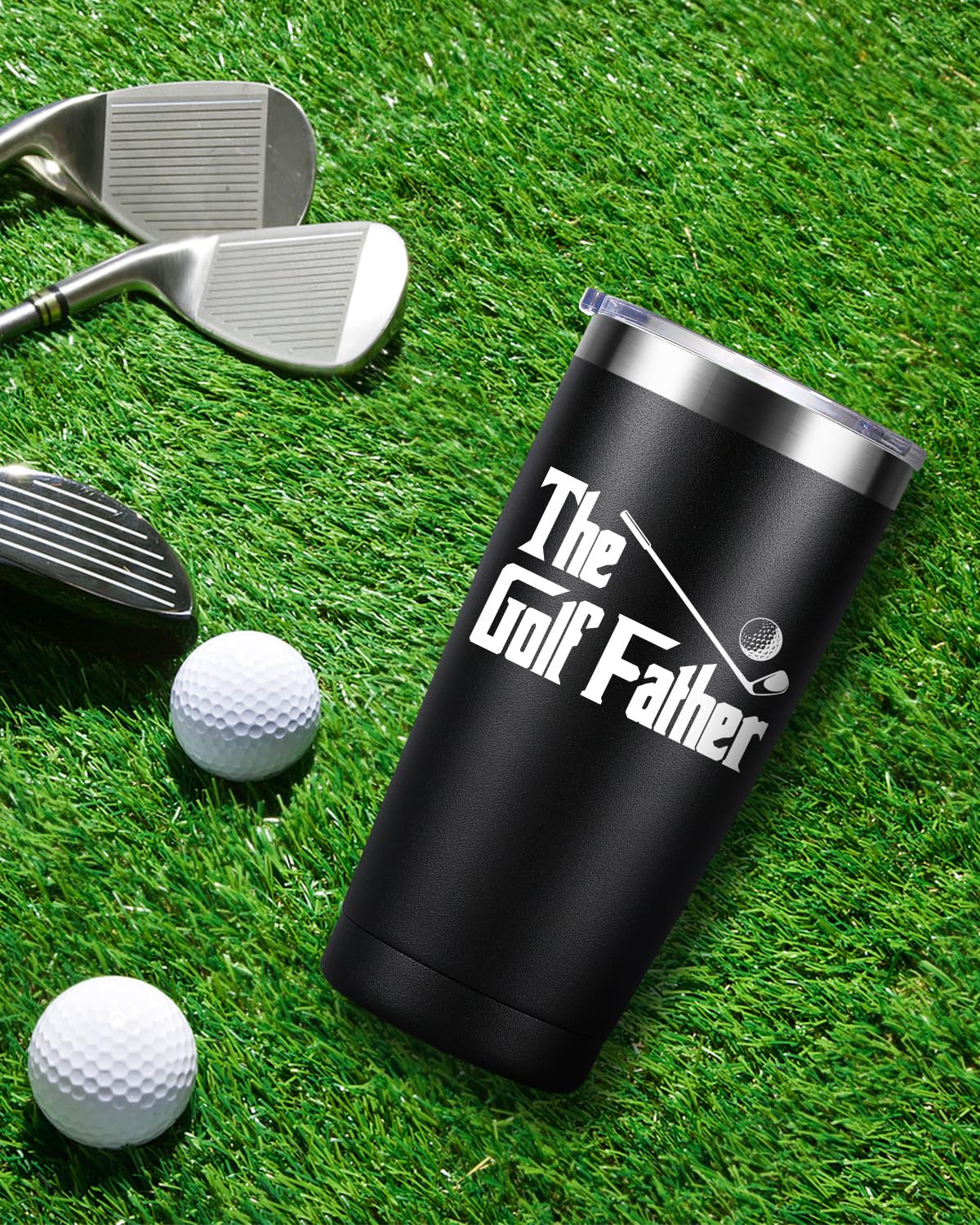 SMITWORLD Golf Gifts for Dad, Golf Gifts for Men, Funny Golf Gifts, Golf Gifts for Men Golfers, Father's Day Gifts, 20oz Tumbler, Black