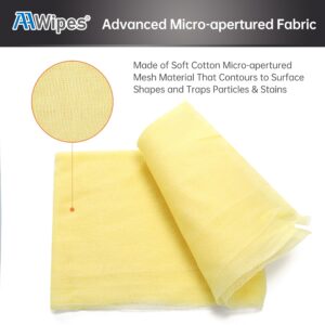 AAwipes Tack Cloth for Woodworking, Painting (Light Yellow, 18"x36", 10 Pcs) Sticky, Anti-Static Tack Rags for Automotive, Sanding, Cleaning, Dusting, Staining, Wax and Silicone Free (T0943)