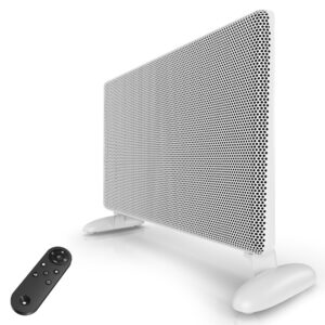 Ballu Infrared Panel Space Heaters,Room Heater for Indoor Use with Thermostat,Remote,24h Timer,Eco,Portable Standing and Wall Mount,1500W Electric Heaters for Indoor Use Large Room